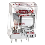 Relevador Electromecánico SPDT / 15 A / 120-277 VAC / 28 VDC / Bobina 24 V CA / Riel DIN 35 mm / -40 a 55 °C