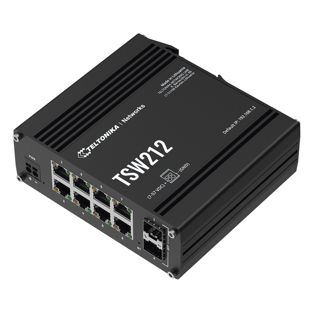 Switch Industrial Administrable L2 / 8 Puertos GE + 2 SFP / Profinet / Ethernet/IP / -40°C a 75°C / IP30