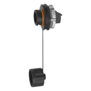 Conector Industrial RJ45 / Categoría 6A / IP67 / 8 Posiciones / Tapa Protectora / 50 μin Oro / 24 AWG