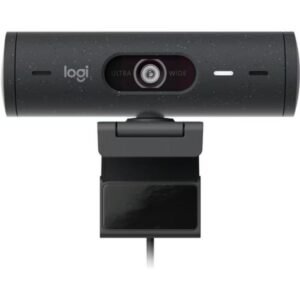 Cámara web Logitech Brio 500 grafito Full HD 1080p con soporte para monitor