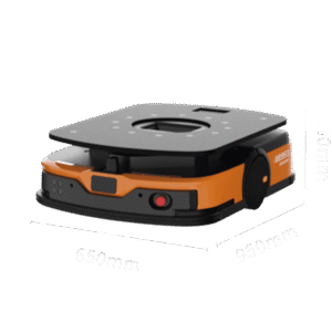 Robot móvil autónomo industrial con plataforma elevadora / carga máxima 600 kg / navegación SLAM láser, visual y código 2D / 2 m/s