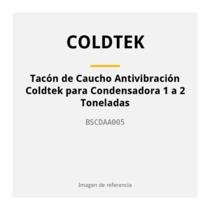 Tacón de Caucho Antivibración Coldtek para Condensadora 1 a 2 Toneladas BSCDAA005