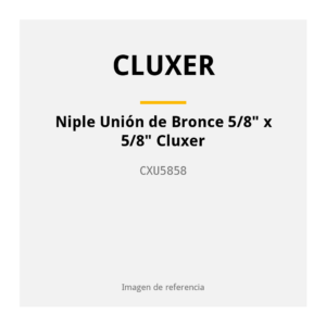 Niple Unión de Bronce 5/8" x 5/8" Cluxer CXU5858